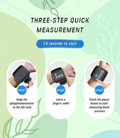 ⚡Super Sale: 50% OFF⚡Rechargeable LED Wrist Blood Pressure Monitor - Voice Broadcast